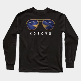 Kosovo Sunglasses, Kosovo Flag, Kosovo gift ,  Kosovar ,  Kosovan Long Sleeve T-Shirt